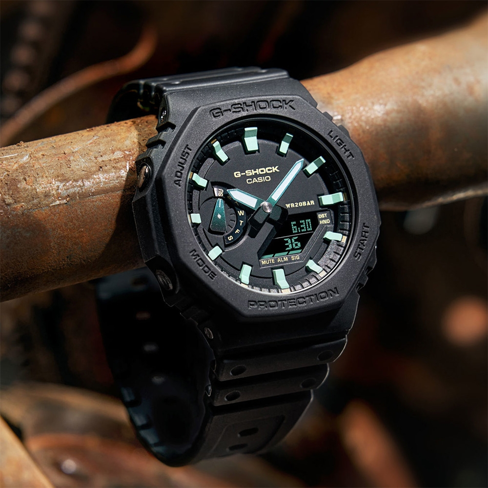 CASIO 卡西歐 G-SHOCK 2100八角鏽鐵意象手錶 GA-2100RC-1A, , large