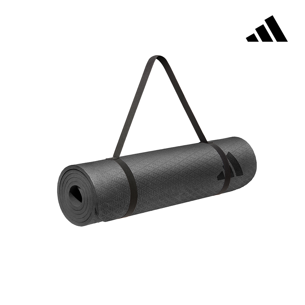 adidas 愛迪達 環保壓紋瑜珈墊-10mm (附贈背帶), , large