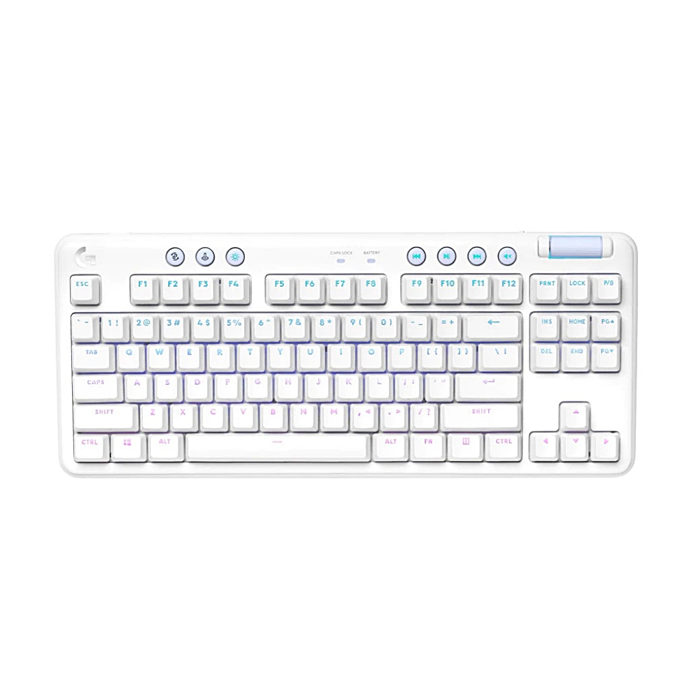 【 Logitech 羅技 】G715 茶軸/觸感軸 白色 無線 美型 炫光 機械式 鍵盤, , large