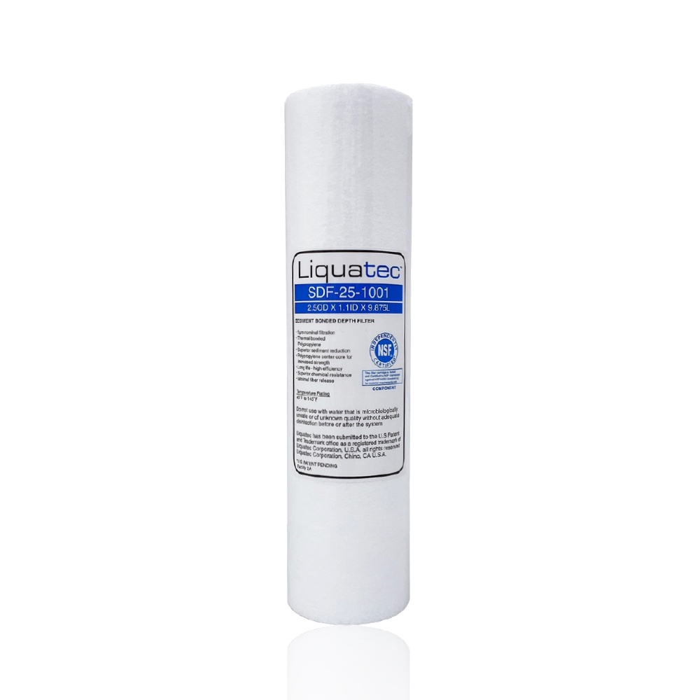 【麗水生活】Liquatec PP 高級纖維棉濾心 10吋 第一道1微米PP 高級纖維棉濾芯 1微米濾芯 卡式濾心, , large