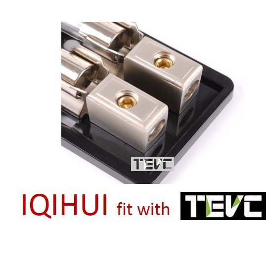 《tevc》音響改裝 專用一進二出，兩路保險絲座/熔絲型/60Ax2/AGU型, , large