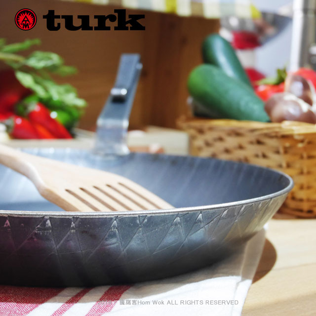 【德國turk土克鐵鍋】熱鍛斜紋 短柄(深鍋)平底鍋 30cm 鐵鍋65330, , large