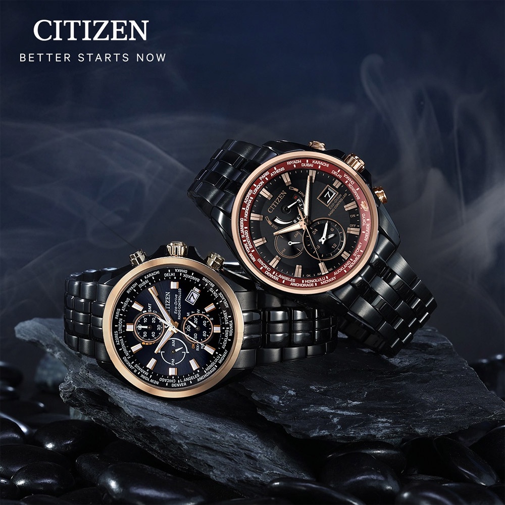 CITIZEN 星辰 限量 台灣25周年限定 光動能電波計時手錶 AT9124-88E, , large