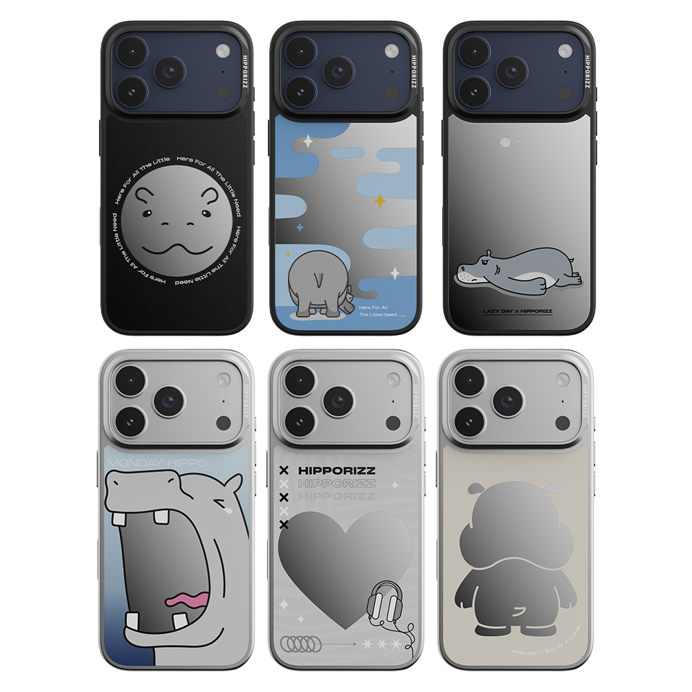 【HIPPORIZZ】iPhone 17 Pro Mirra鏡⾯磁吸⽀架殼 厭世, , large