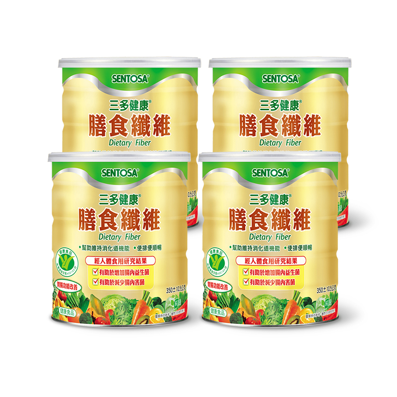 【三多士】健康膳食纖維粉末食品350g(4罐組), , large