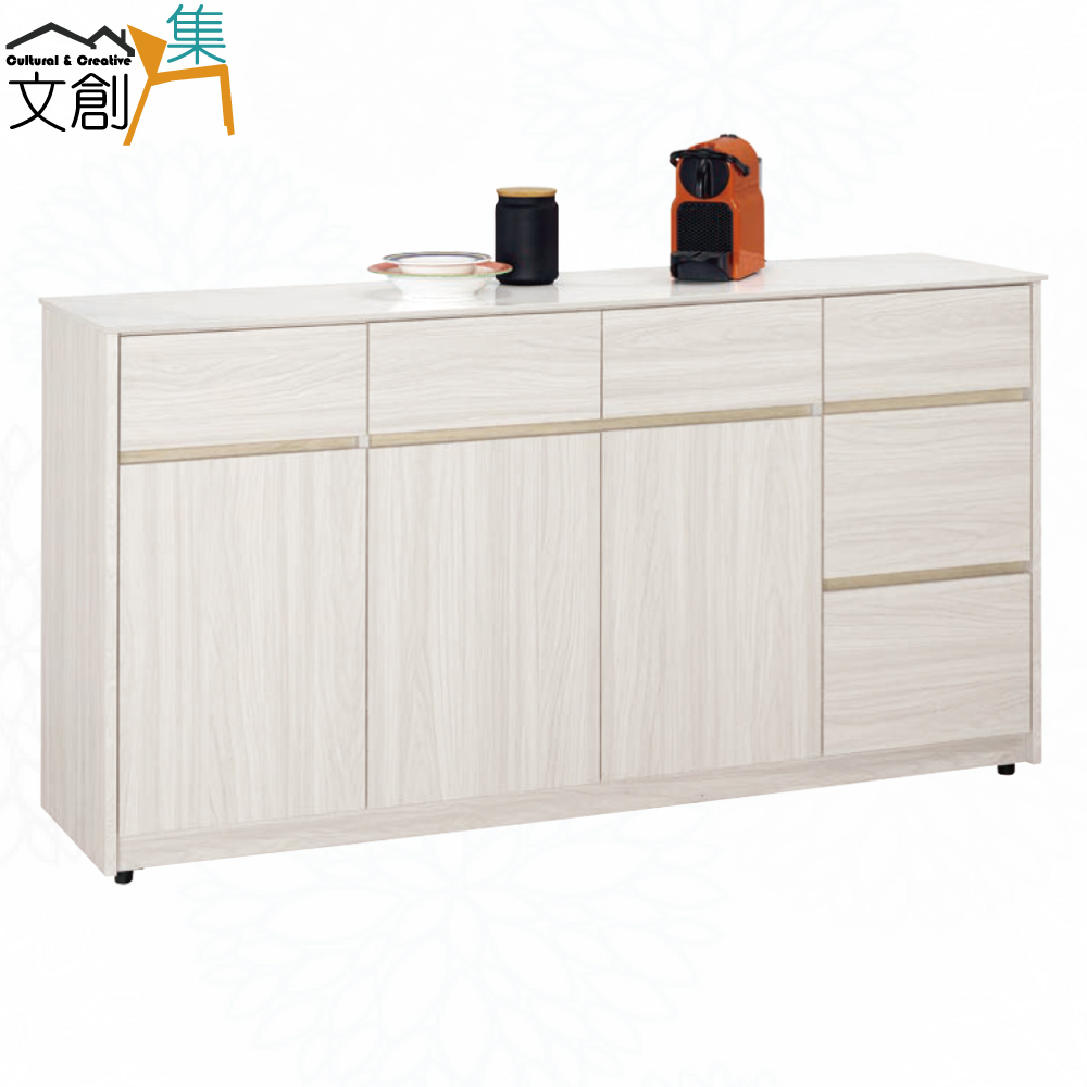 【文創集】寶亞5.3尺岩板六抽低餐櫃(客約商品), , large