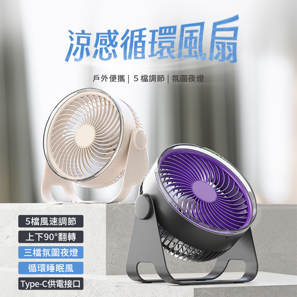 【APEX】二合一涼感DC循環風扇 掛立兩用, , large