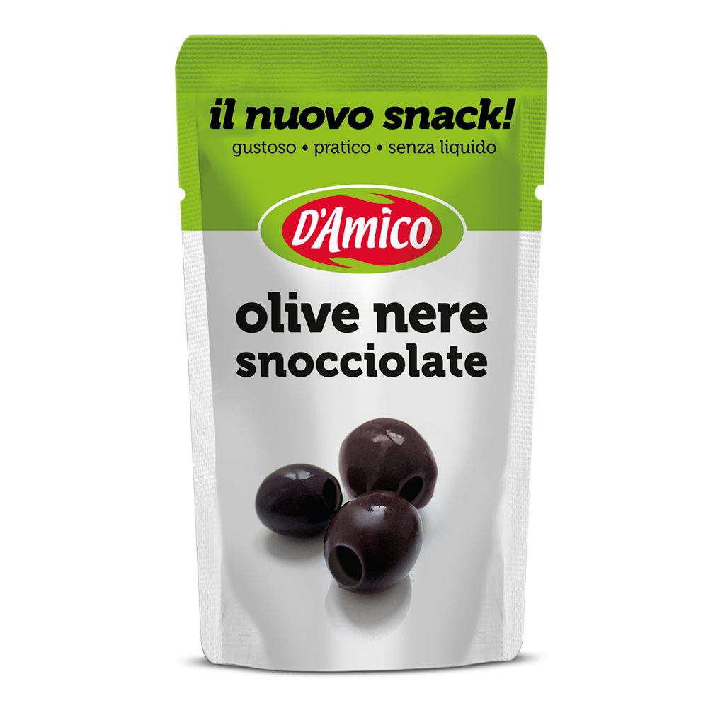 DAMICO Pitted black olives in brine 75g, , large