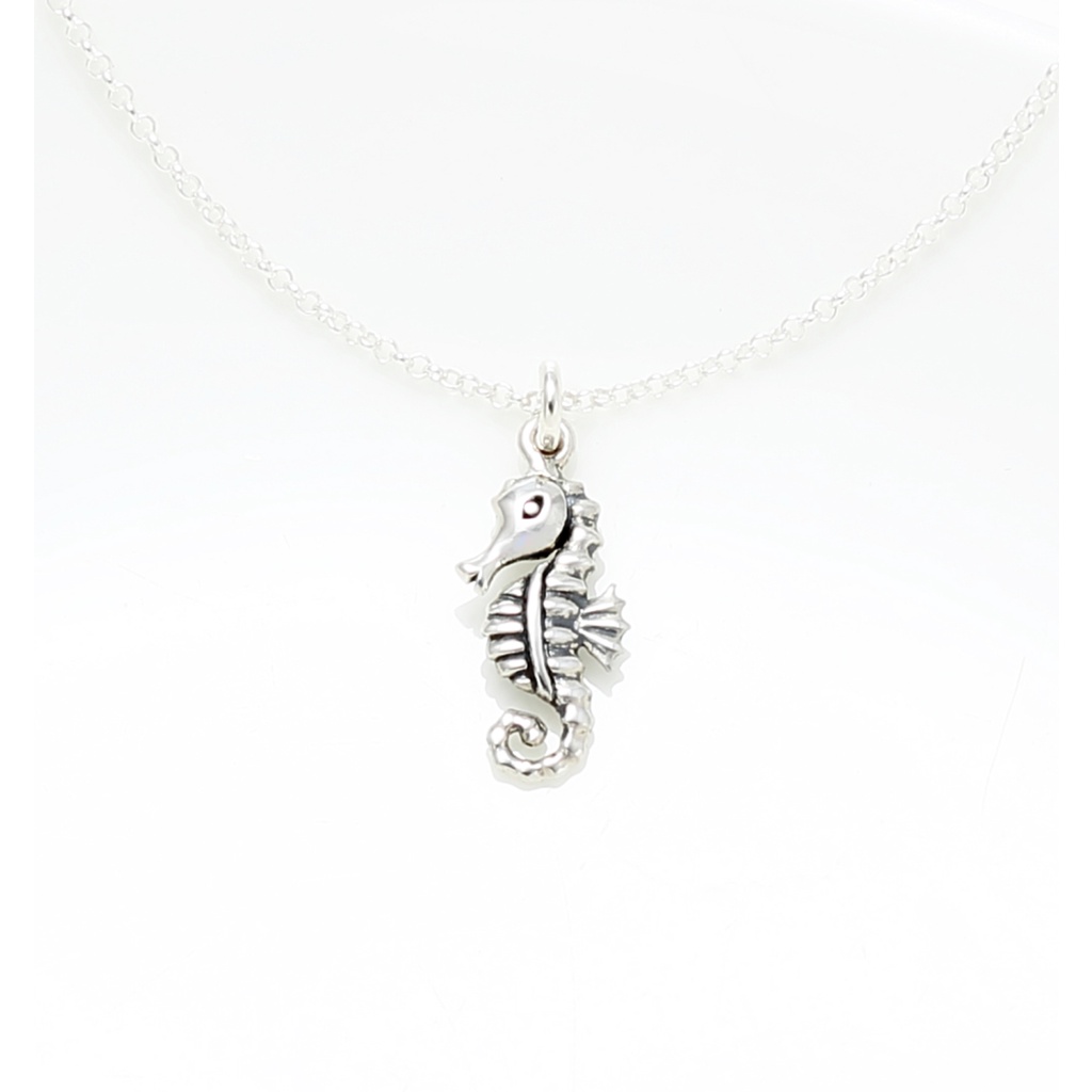 【Angel & Me】Lucky Baby Seahorse s925 sterling silver necklace Valentine Day gift, , large