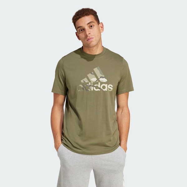 Adidas M Camo G T 1 男 短袖 上衣 T恤 運動 休閒 迷彩 棉質 舒適 橄欖綠 [IR5830], , large