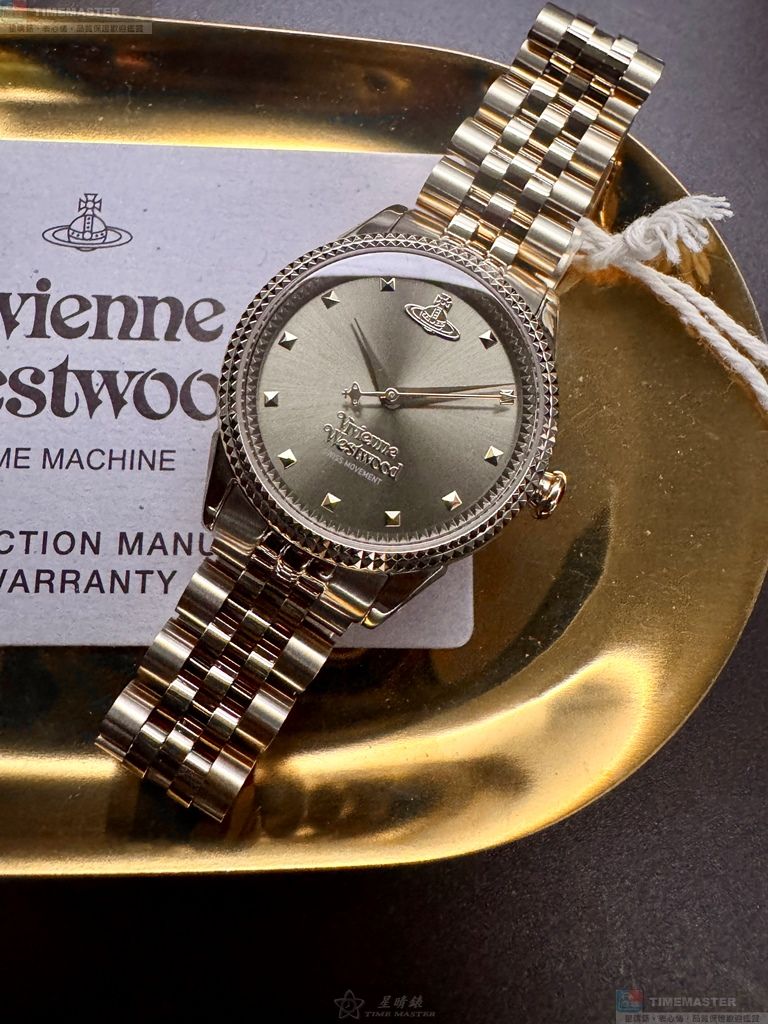[星晴錶業]Vivienne Westwood手錶,32mm,VW30317金色錶面金色錶殼金色精鋼錶帶款, , large