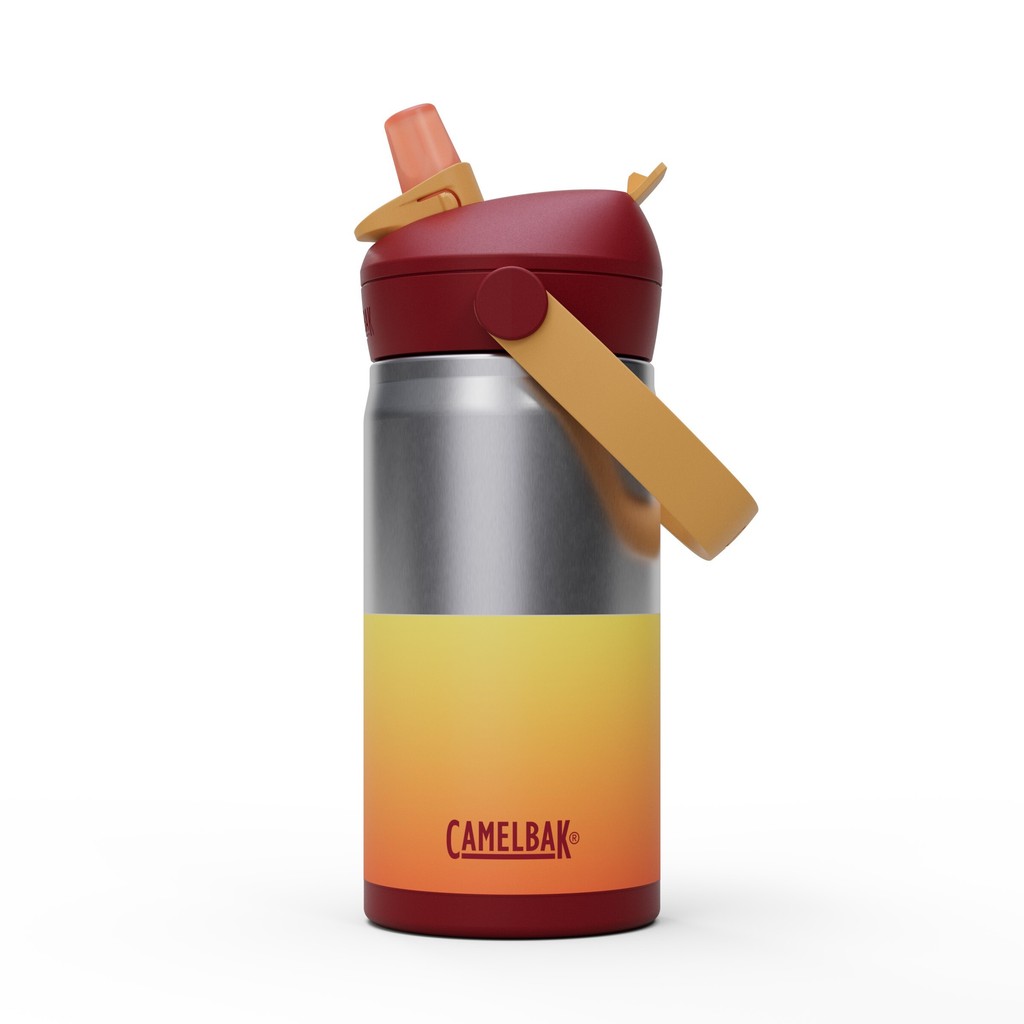 【CAMELBAK】CAMELBAK 350ml 兒童吸管不鏽鋼保冰瓶｜Flip Straw防漏水壺｜K.T.Tactical鎧德, , large