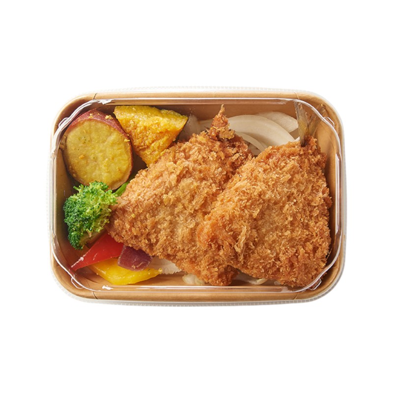 熟好味-竹筴魚(2入)+蔬菜50g, , large