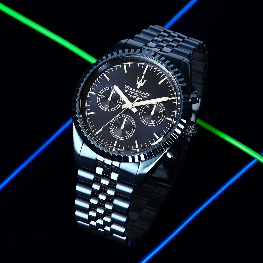 MASERATI 瑪莎拉蒂 Competizione系列 紳男三眼手錶 送禮推薦-43mm R8873600011, , large