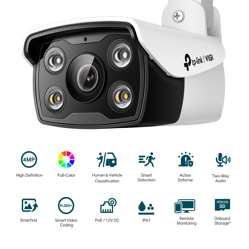 TP-LINK昌運監視器組合 VIGI NVR1008H-8MP 8路主機+VIGI C340 4MP槍型網路攝影機*8, , large
