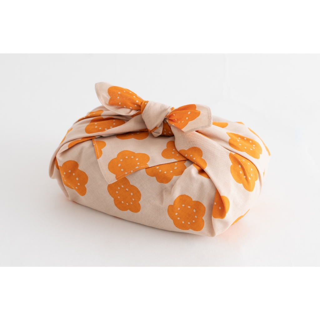 日本製 KAMAWANU Furoshiki 風呂敷/包袱布 全棉 方巾 多功能手帕 小尺寸 50x50 cm(菊花), , large