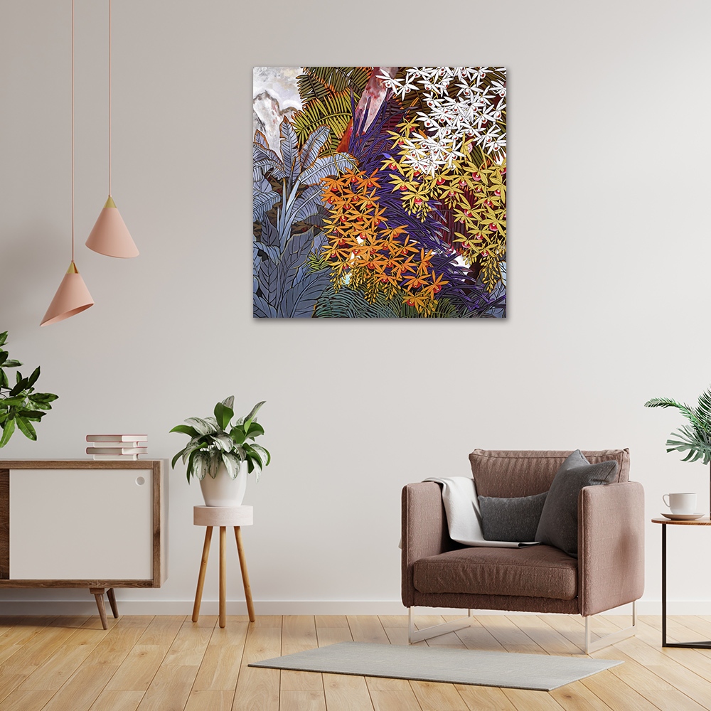 【御畫房】花語系列一 國家一級畫師手繪油畫80&times;80cm(VF-179), , large