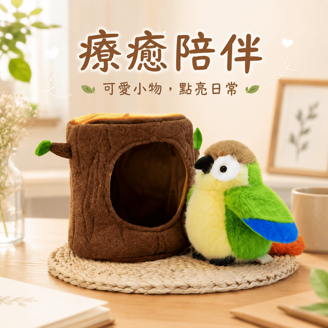 【際洋文化】象皮兔 炫彩鸚鵡樹洞, , large