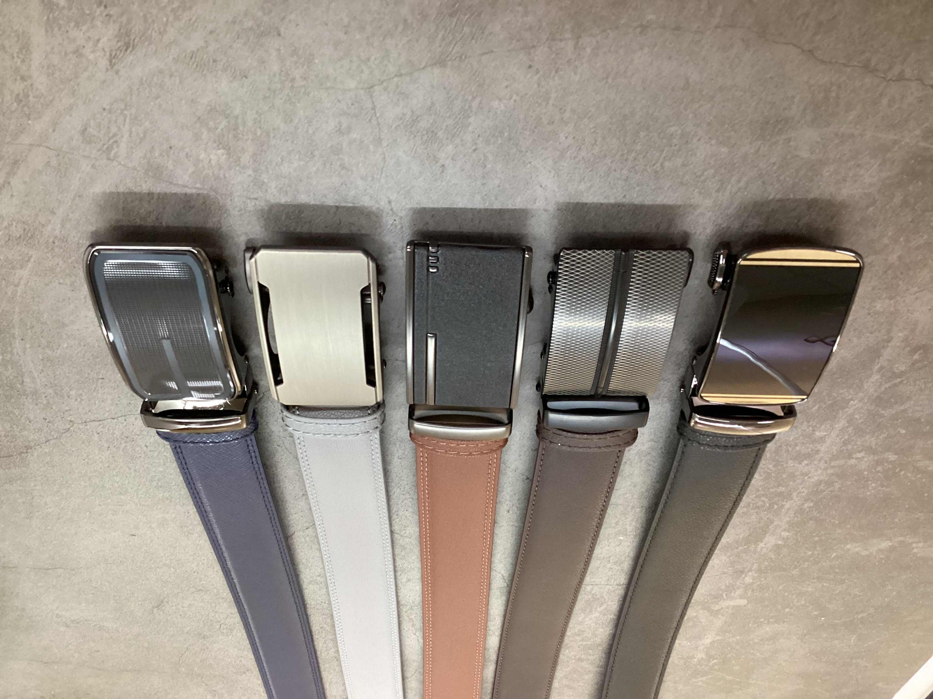 [峻成有限公司] R.Q.POLO 男用自動扣皮帶 CCRG-32MM1 黑色, , large