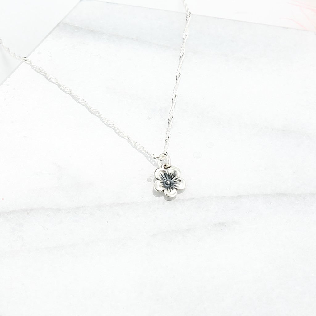 【Angel & Me】Plum flower s925 sterling silver necklace Valentine's Day gift, , large