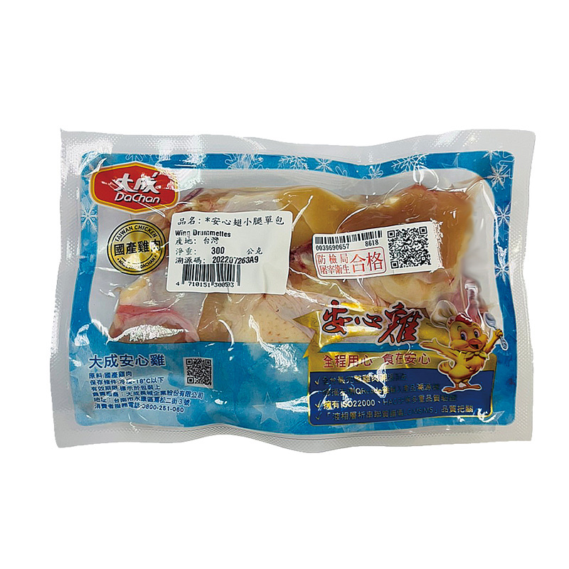 大成冷凍安心翅小腿單包300g(箱購), , large