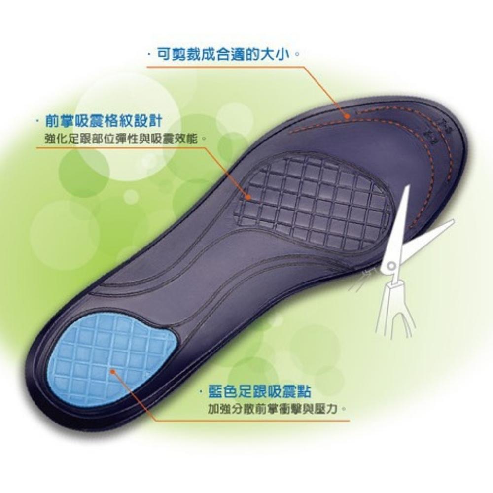 【GelSmart吉斯邁】健步凝膠鞋墊-1雙(預畫鞋號尺寸線、方便自行剪裁、TG-GI740F), , large