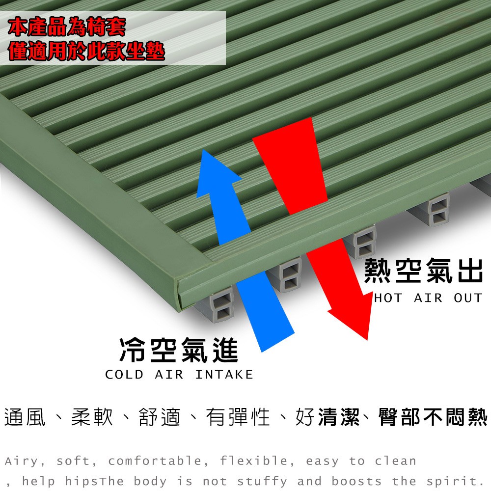 GS MALL 台灣製造 透氣冰涼椅墊專用套 40x32cm 隨機色 透氣套 冰涼套 椅墊套 透氣墊 冰涼墊 椅墊, , large