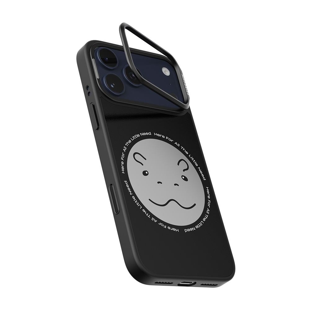 【HIPPORIZZ】iPhone 17 Pro Max Mirra鏡⾯磁吸⽀架殼 圓滾滾, , large