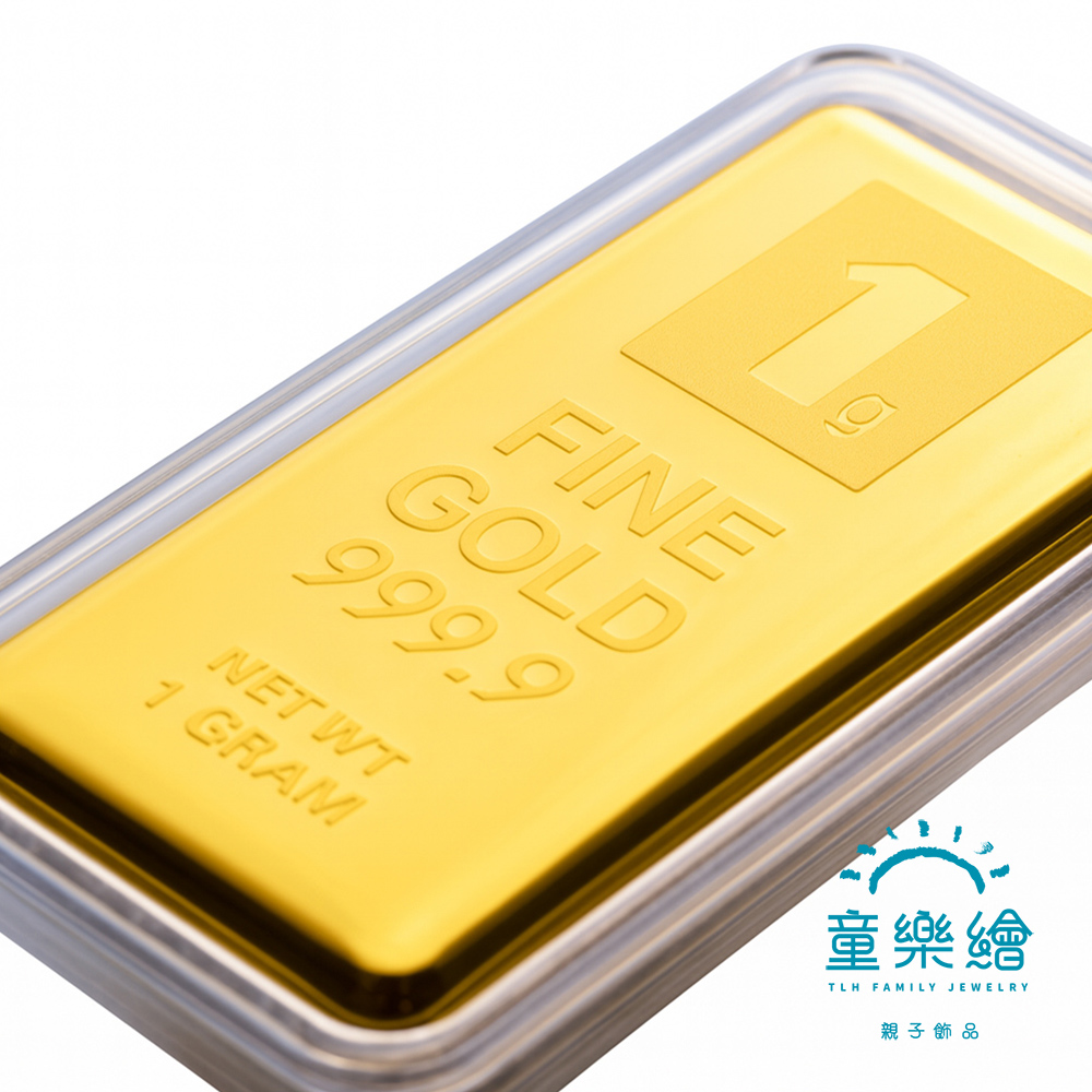 【童樂繪金飾】黃金9999純金 1克 1g金磚/金條 幸運星LuckyStar (一公克金塊 投資/收藏/保值), , large