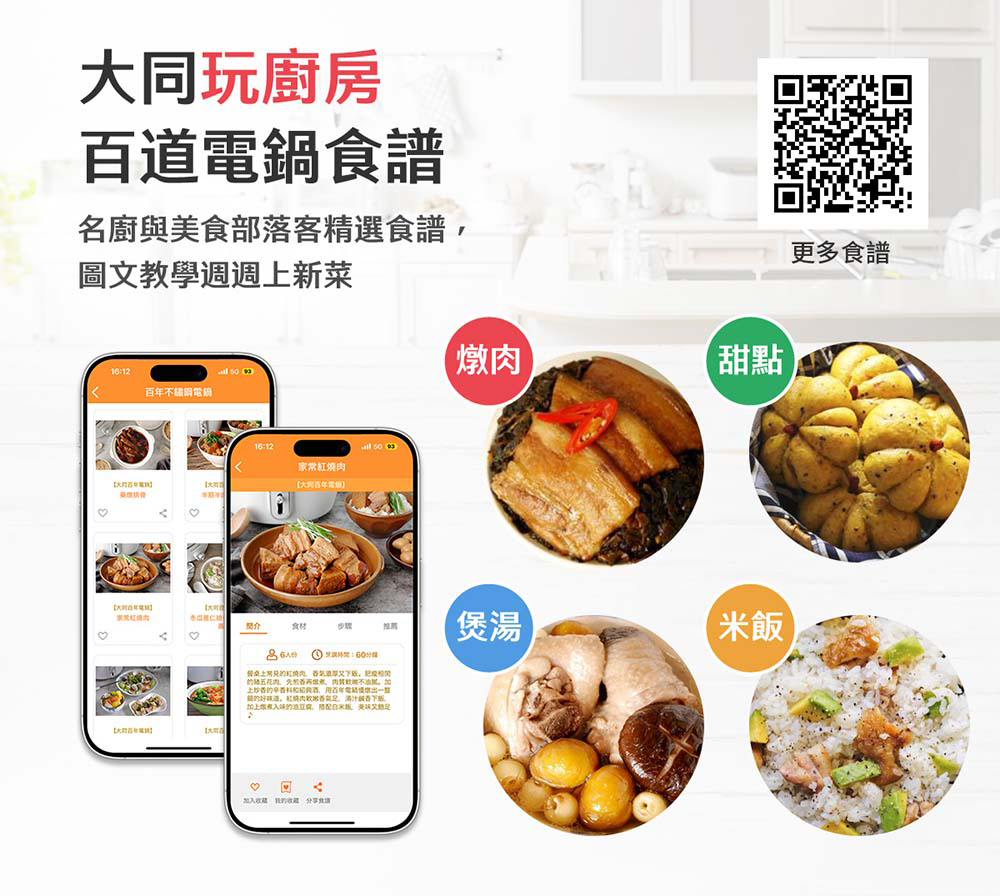 TATUNG大同 6人份台灣好食不鏽鋼配件電鍋 TAC-06L-MBIF, , large