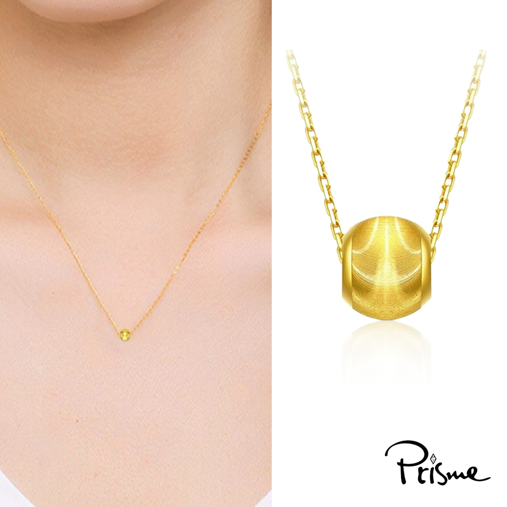 【Prisme Gold】黃金項鍊 4mm貓眼金珠 鍊墜項鍊 (金重：約0.03錢&plusmn;0.01), , large