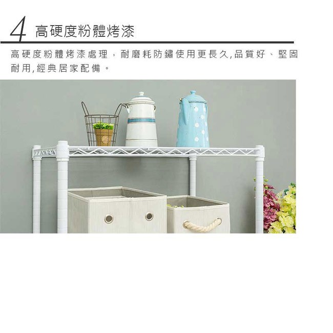 【Y HOUSE】90x30x150公分 輕型四層鐵架 鐵力士架 層架-烤漆白, , large