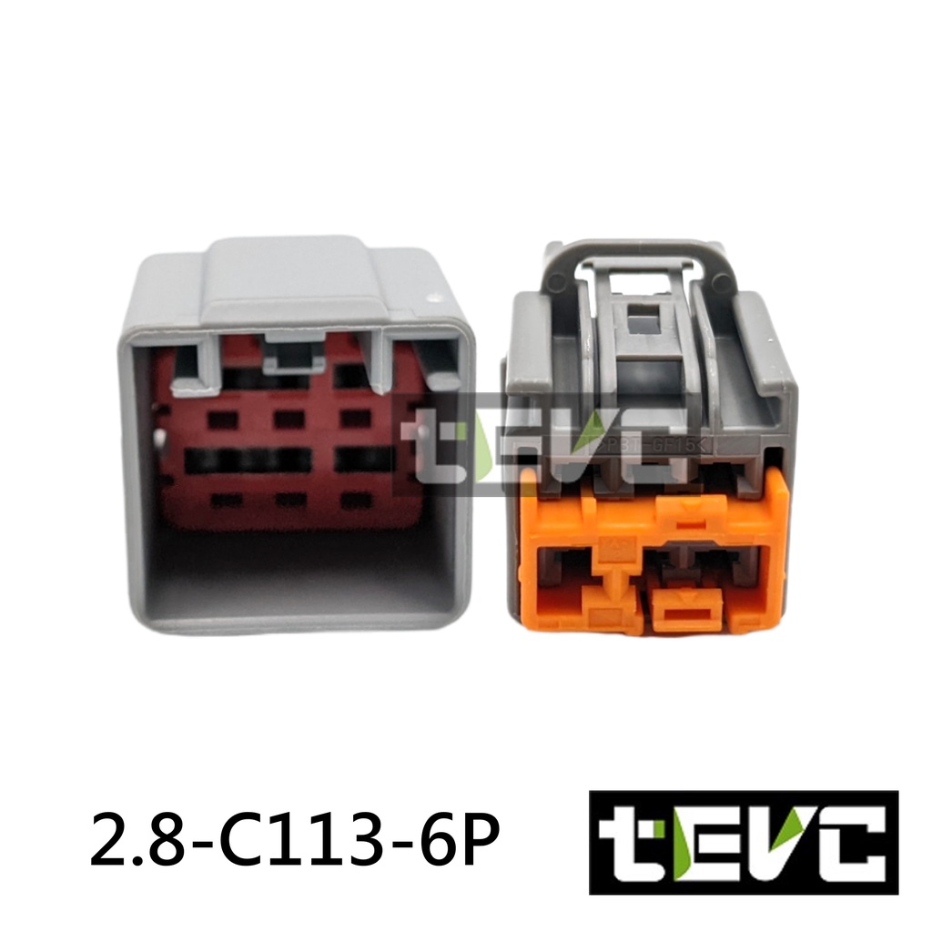 《tevc》2.8 C113 6P 接頭 插頭 汽車 尾燈 Fiesta MK7 改裝 LED 福特 車燈, , large