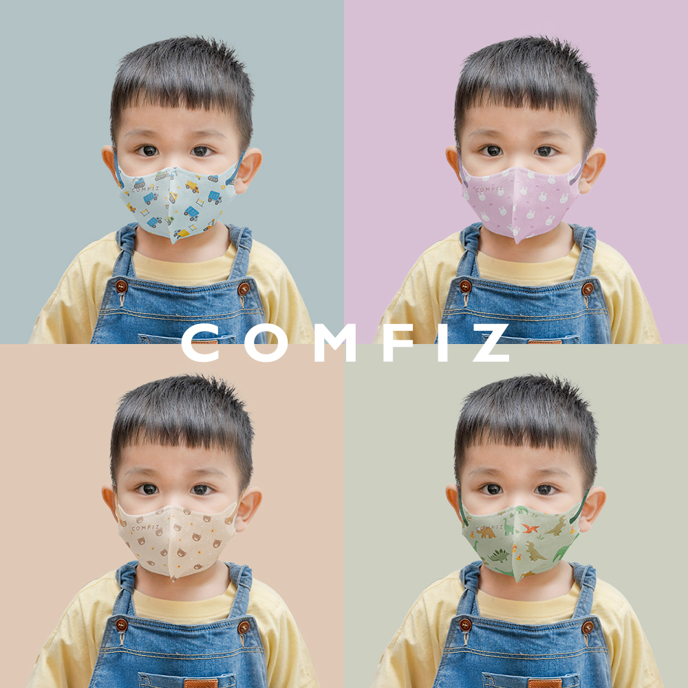 【康菲COMFIZ官方直營】兒童3D醫療口罩20入 0-12歲 嬰幼幼幼小童大童 立體口罩 台灣製 幼兒園 國小生 單片包, , large