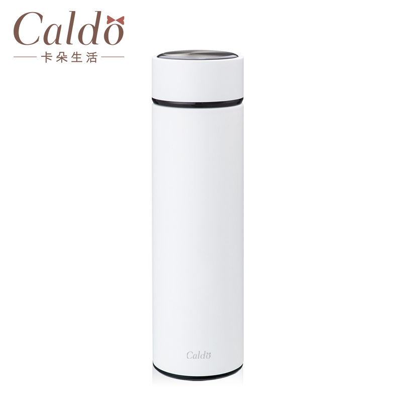 [ Caldo卡朵 ] 簡約風不鏽鋼保溫瓶500ml - FM006 - 白, , large