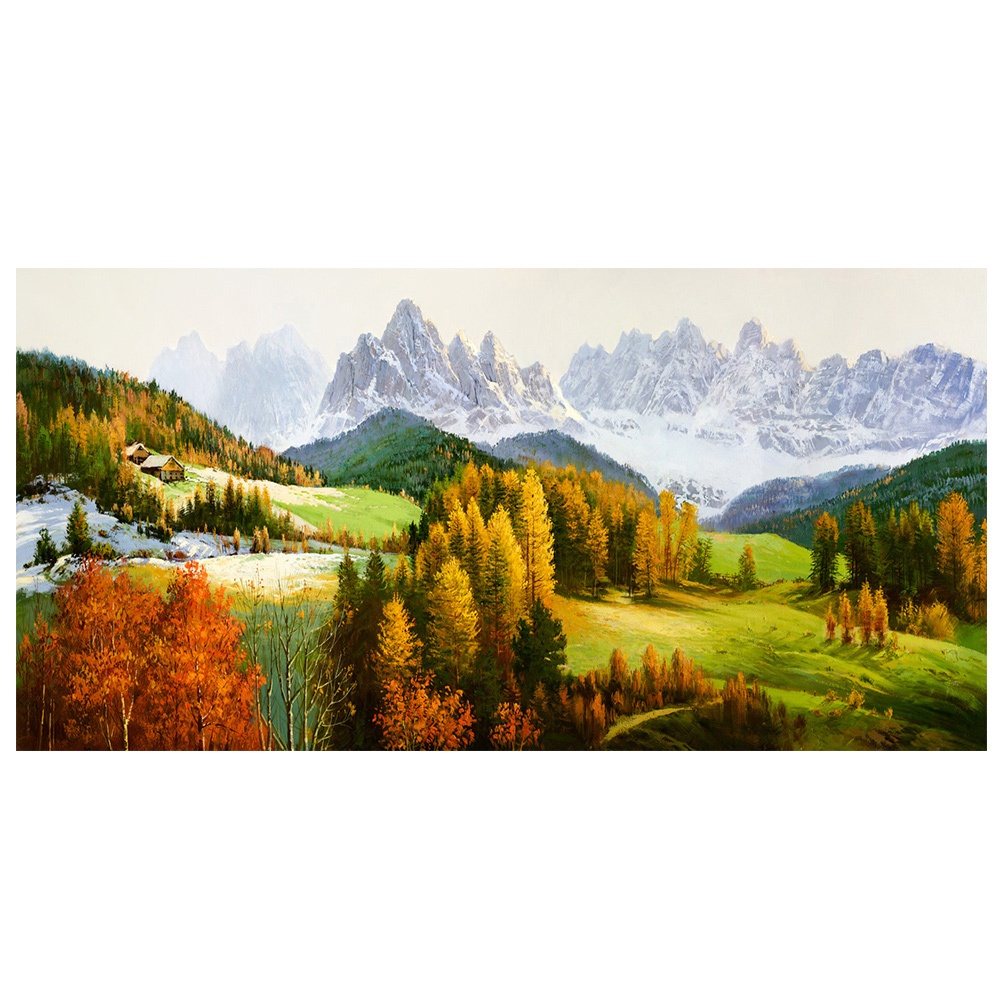 【御畫房】天山秋色 國家一級畫師手繪油畫60&times;120cm(VF-125), , large