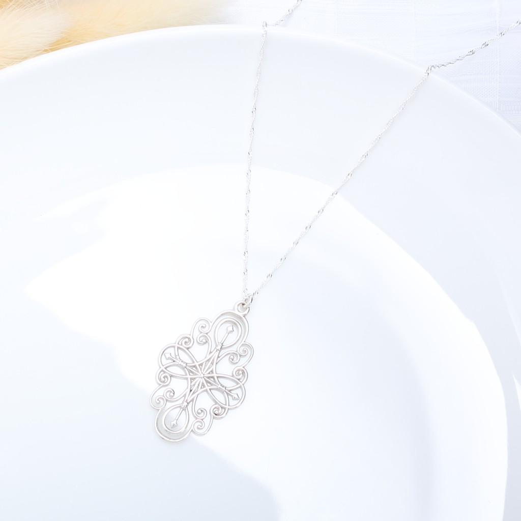 【Angel & Me】Secret Garden Filigree s925 sterling silver necklace gift, , large
