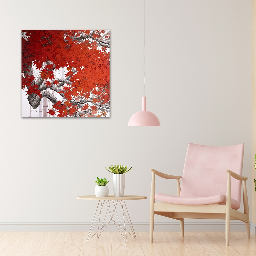 【御畫房】鴻運當頭 國家一級畫師手繪油畫80&times;80cm(VF-188), , large