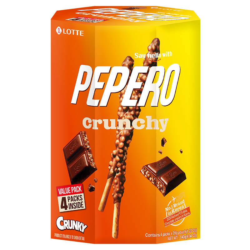 LOTTE PEPERO Crunky 140g, , large