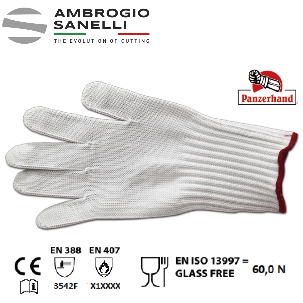 蓋瑞廚物【SANELLI Panzerhand 食品級防切手套 達最高防切規格 等級5級 】 防割手套 防切手套 歐洲製, , large