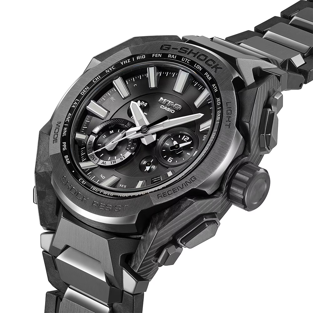 CASIO 卡西歐 MT-G 太陽能藍牙碳核心防護構造手錶 送禮 禮物 推薦(MTG-B4000BD-1A), , large