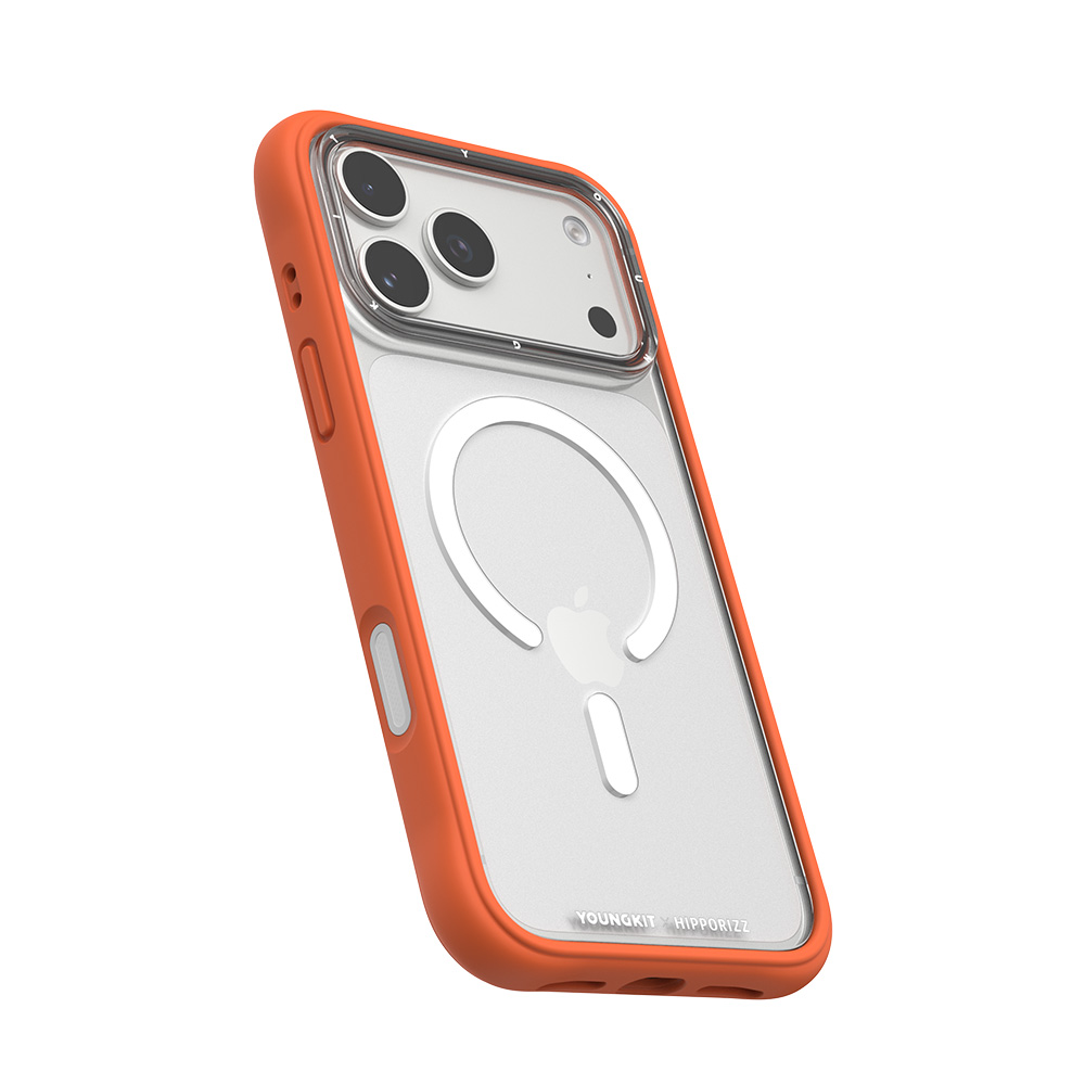 【HIPPORIZZ】iPhone 17 Pro Max Youngkit Swapit 活力橙矽膠磁吸保護殼, , large