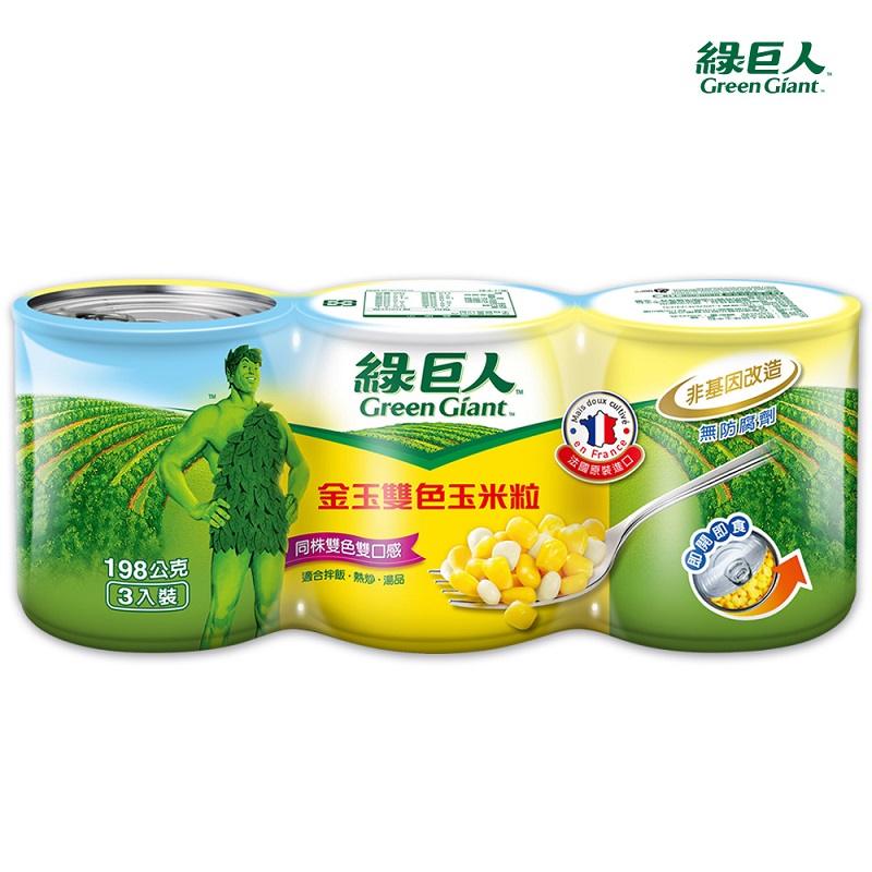 綠巨人金玉雙色玉米粒易開198g, , large