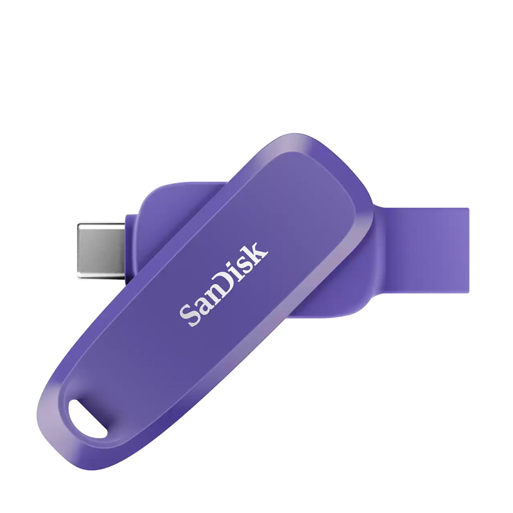 【SanDisk】Phone Drive DDC6 紫色 32G TYPE-C USB 3.2 雙用 OTG 旋轉隨身碟 讀取速度 100MB/s, , large