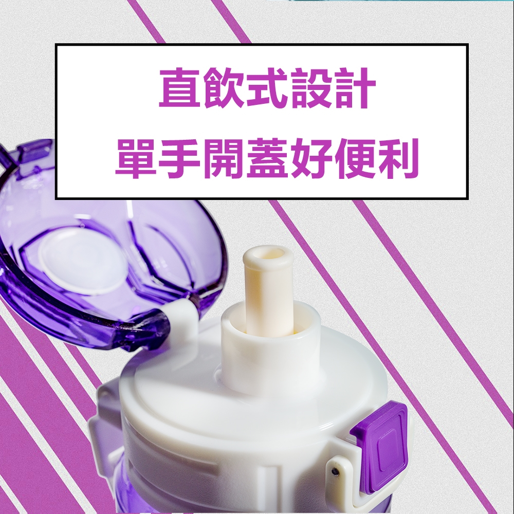 CLARE 可蕾爾 彈蓋隨形吸管壺兒童水壺直飲水壺運動水壺 絲蘭綠800CC-Leidea樂德兒, , large