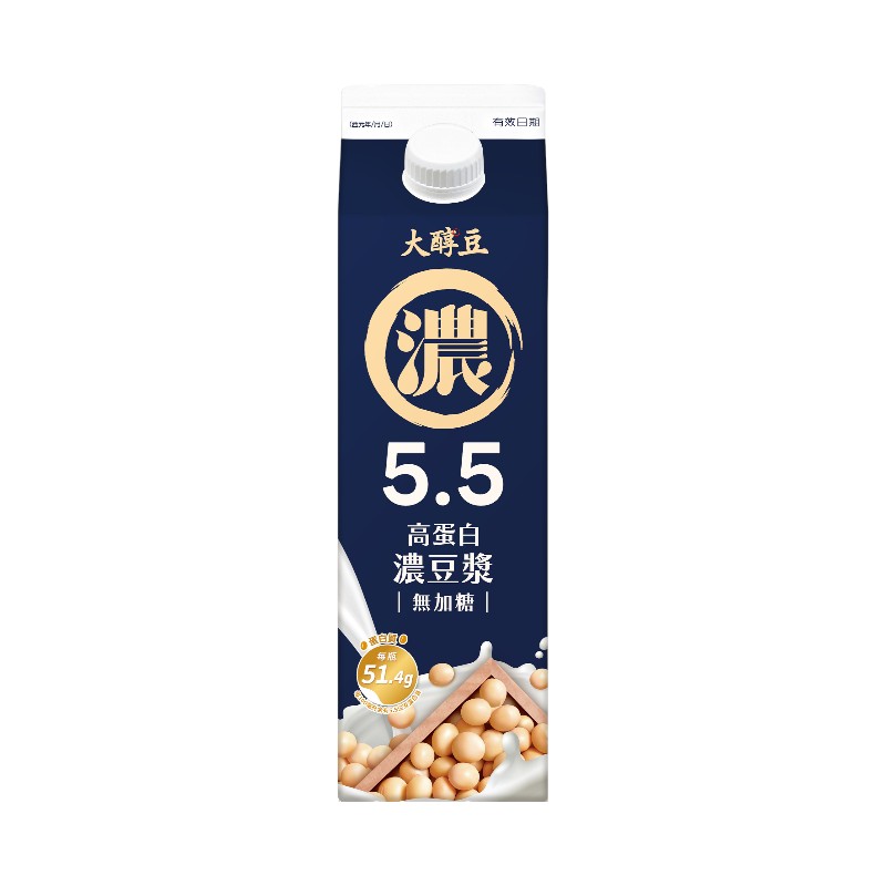 大醇豆5.5無加糖濃豆漿, , large