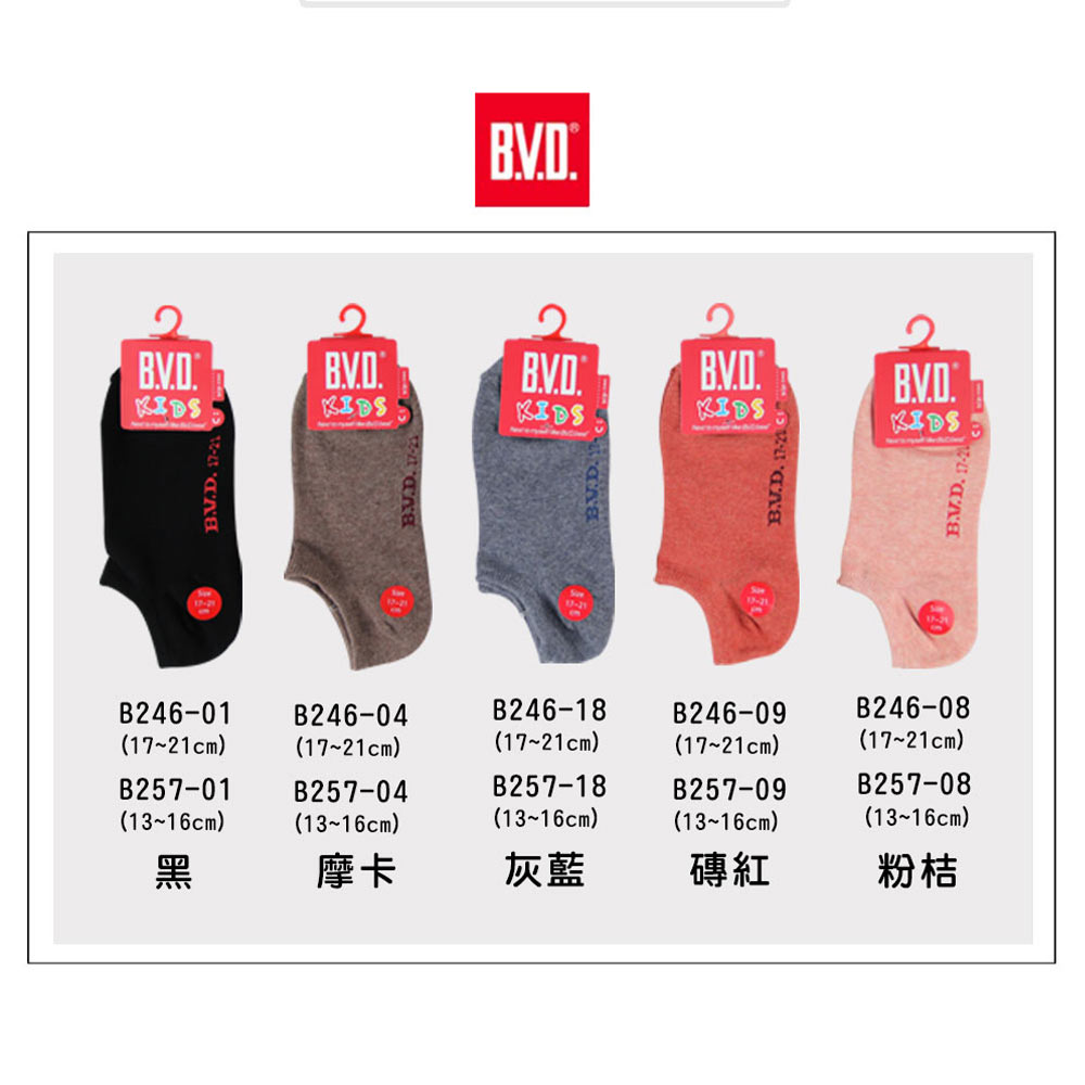 【BVD】4雙組-懷舊低口直角童踝襪(B246.B257童襪)-網, , large