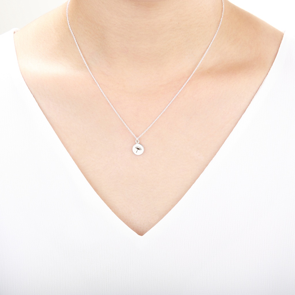 【Angel & Me】Dandelion Birth Flower October (small) s925 sterling silver necklace, , large