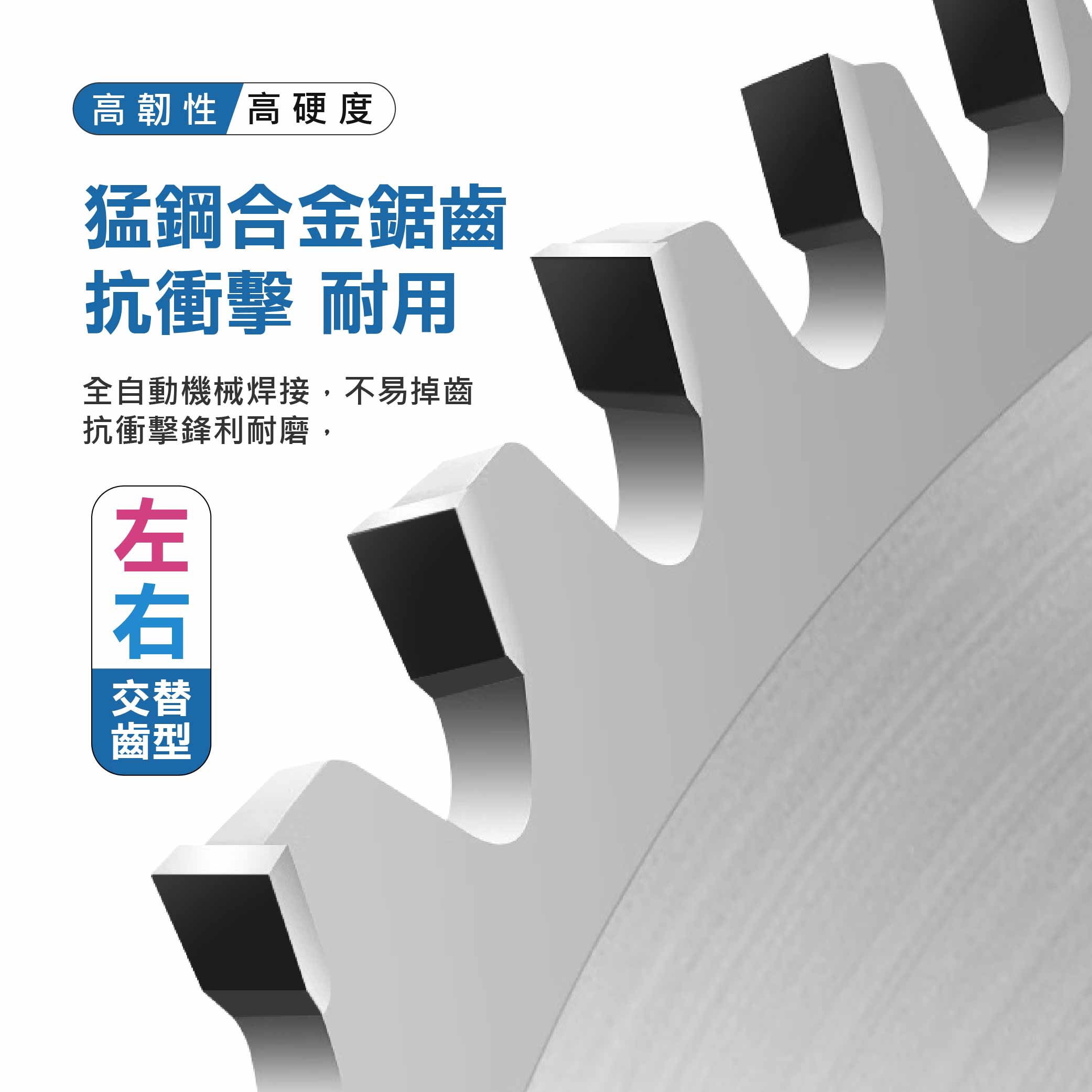 鉅玉經典｜【台灣製造】J牌木工鋸片4吋 110mm*40T 消音散熱 高韌性高硬度 JY-110*40A, , large