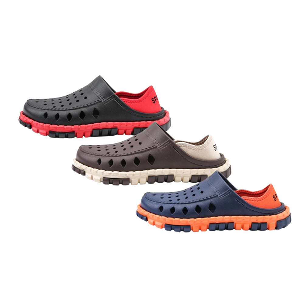 Non-Slip Stretch Slip-On Clog Shoes, , large